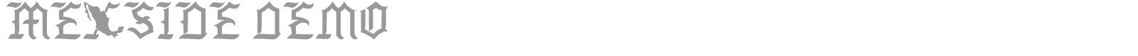 Mexside font preview